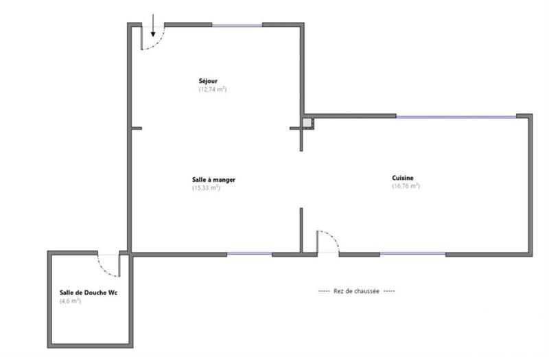 Maison de ville - 110 m² - 5 pièces
