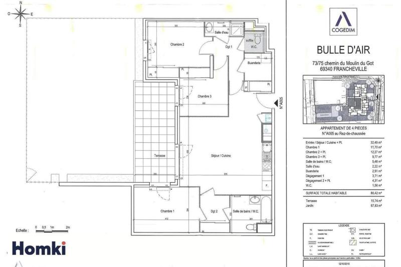 Appartement - 86 m² - 4 pièces
