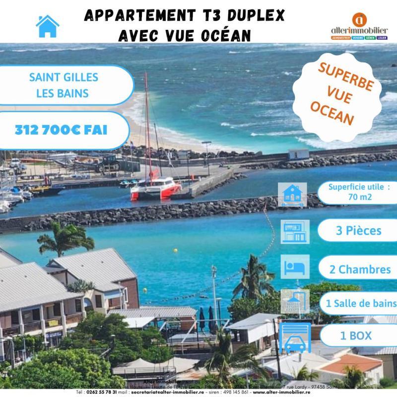 Duplex - 56 m² - 3 pièces