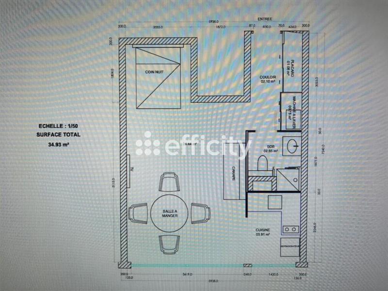 Appartement ancien - 34 m² - 1 pièce