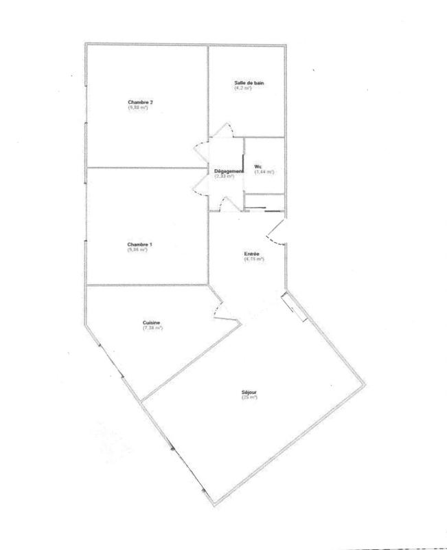 Appartement - 64 m² - 3 pièces