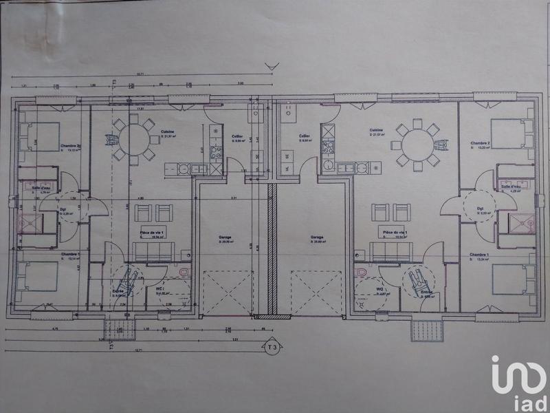 Maison - 94 m² - 3 pièces