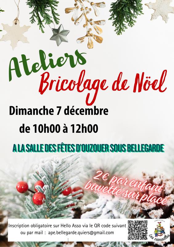 Atelier bricolage de Noël