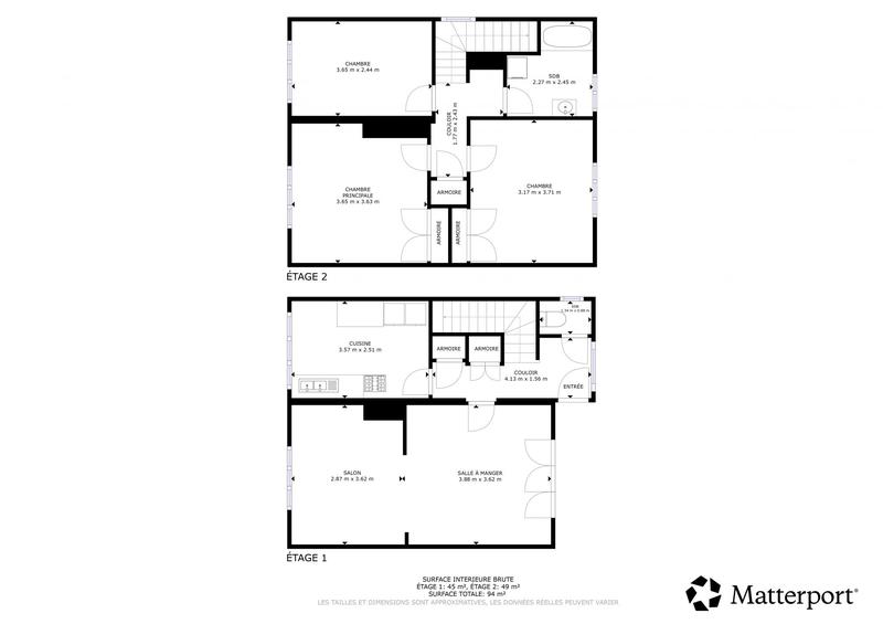 Maison - 80 m² - 4 pièces