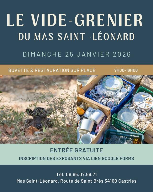 Le vide-grenier du mas saint-léonard
