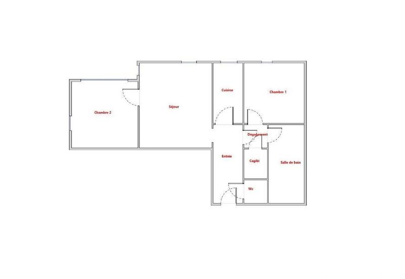 Appartement - 61 m² - 3 pièces