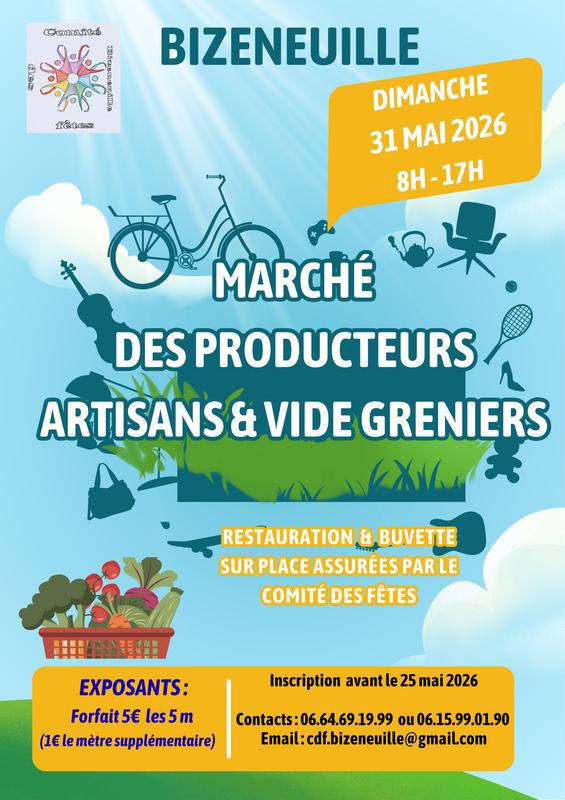 Marché des producteurs artisans et vide greniers