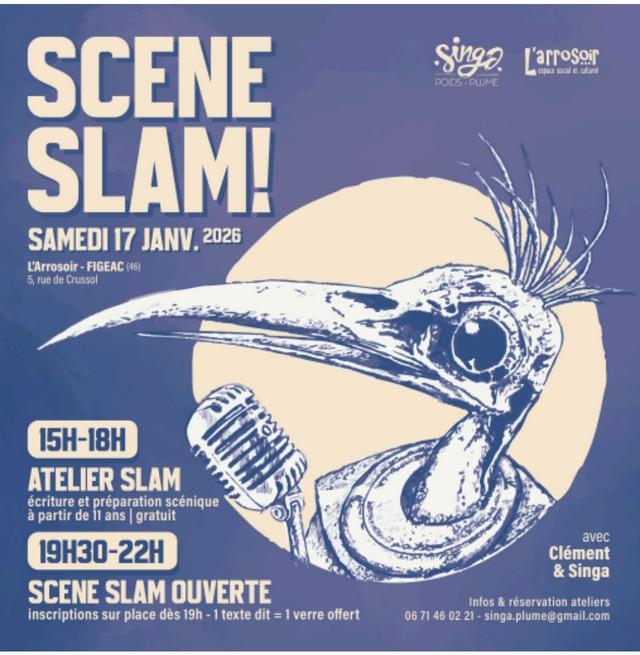 Scène ouverte et atelier Slam à Figeac !