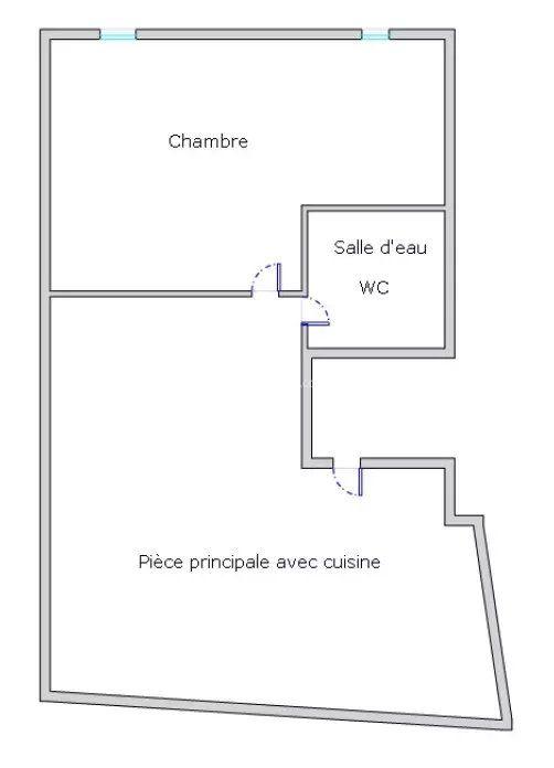 Appartement - 36 m² - 2 pièces