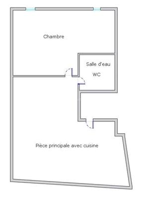 Appartement - 36 m² - 2 pièces