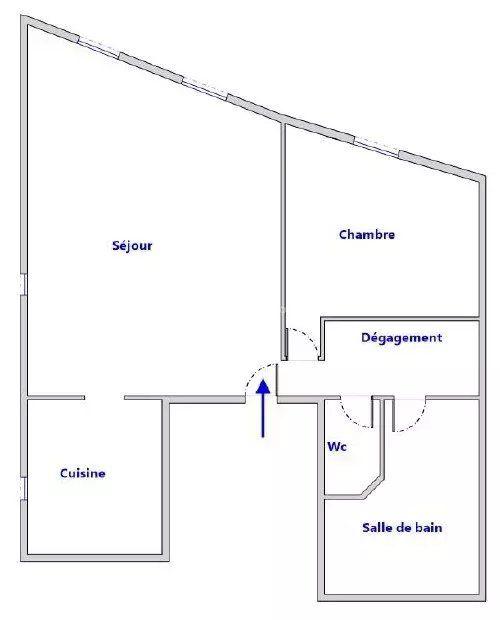 Appartement - 72 m² - 2 pièces