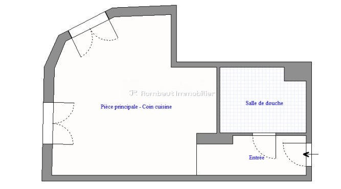 Appartement - 28 m² - 1 pièce