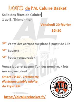 Loto de l'Al Caluire Basket