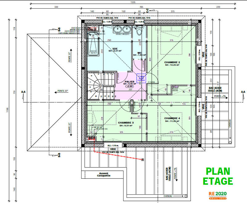Maison - 125 m² - 6 pièces