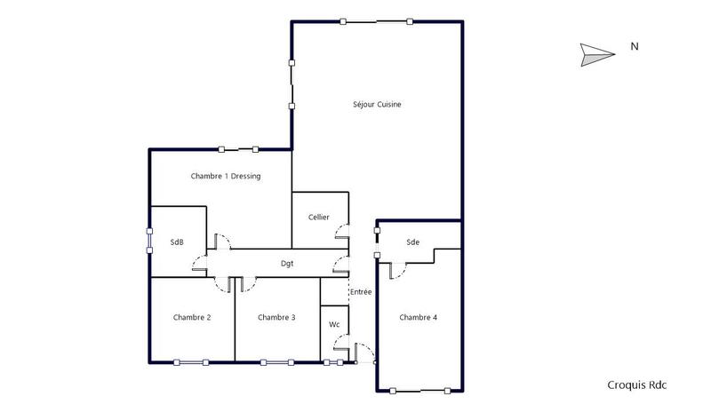 Maison - 120 m² - 5 pièces