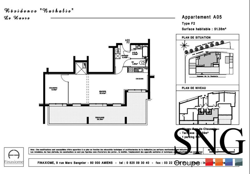 Appartement - 50 m² - 2 pièces