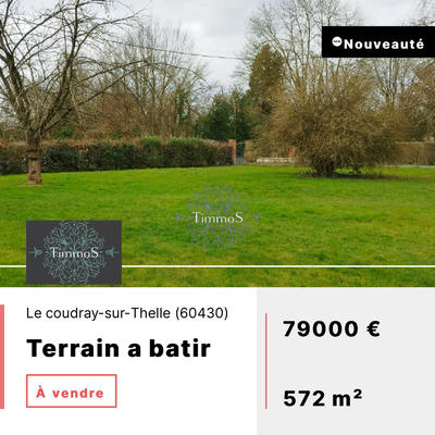 Terrain - 572 m²