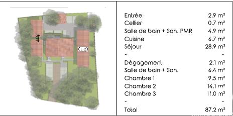 Maison de maîtres - 89 m² - 4 pièces