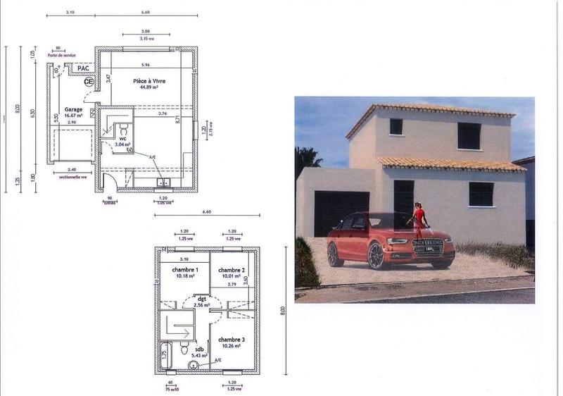 Maison - 80 m² - 4 pièces