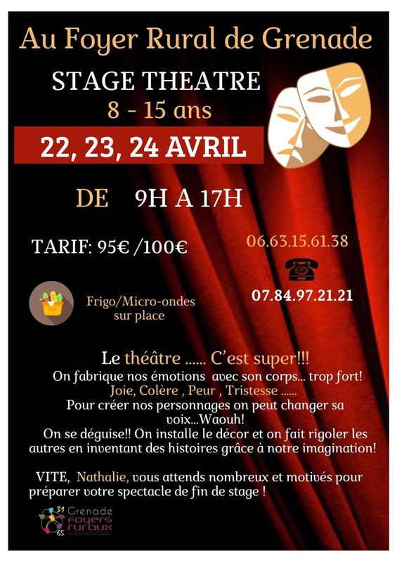 Stage de Théâtre (8/15 Ans)