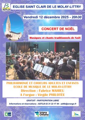 Concert de musiques et chants traditionnels de Noël par la Philharmonie Municipale des Mineurs