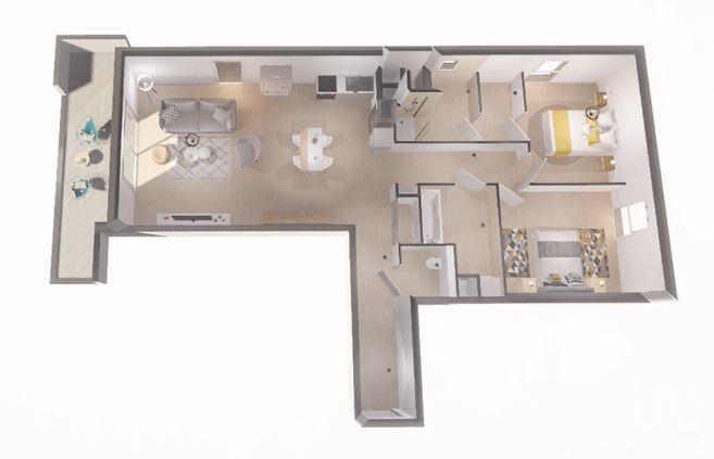 Appartement - 85 m² - 3 pièces