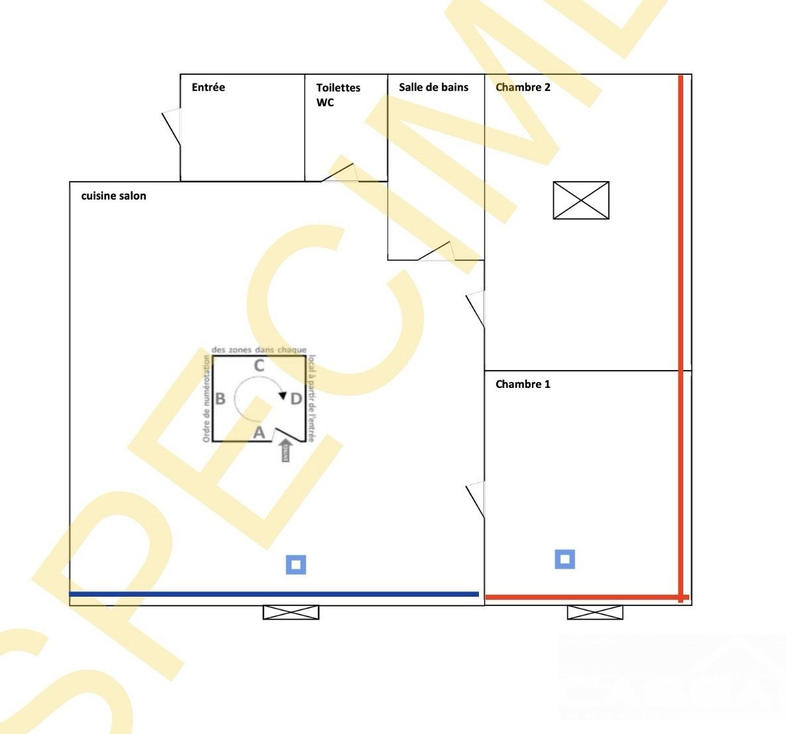Appartement - 51 m² - 3 pièces