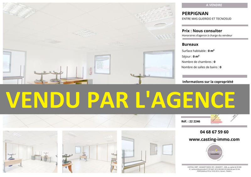 Bureau - 56 m² - 2 pièces