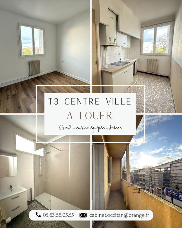 Appartement - 65 m² - 3 pièces