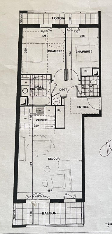 Appartement - 67 m² - 3 pièces
