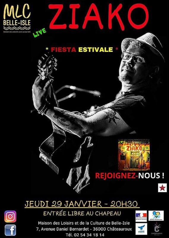 Concert "Soirée Fiesta" avec Ziako