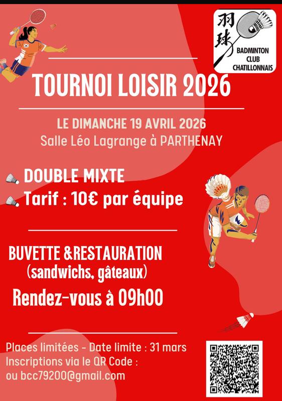 Tournoi Badminton Bcc