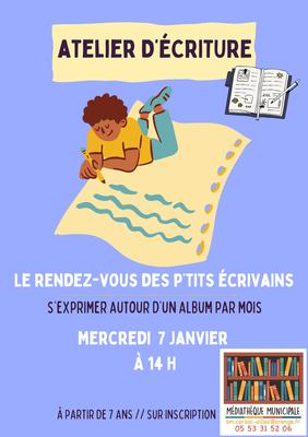 Atelier d'écriture [Médiathèque de Carsac]