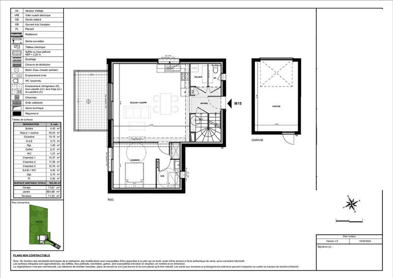Maison - 104 m² - 5 pièces
