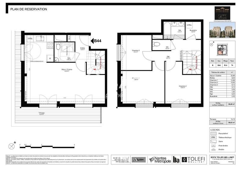 Appartement - 84 m² - 4 pièces