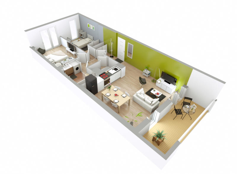 Appartement - 65 m² - 4 pièces