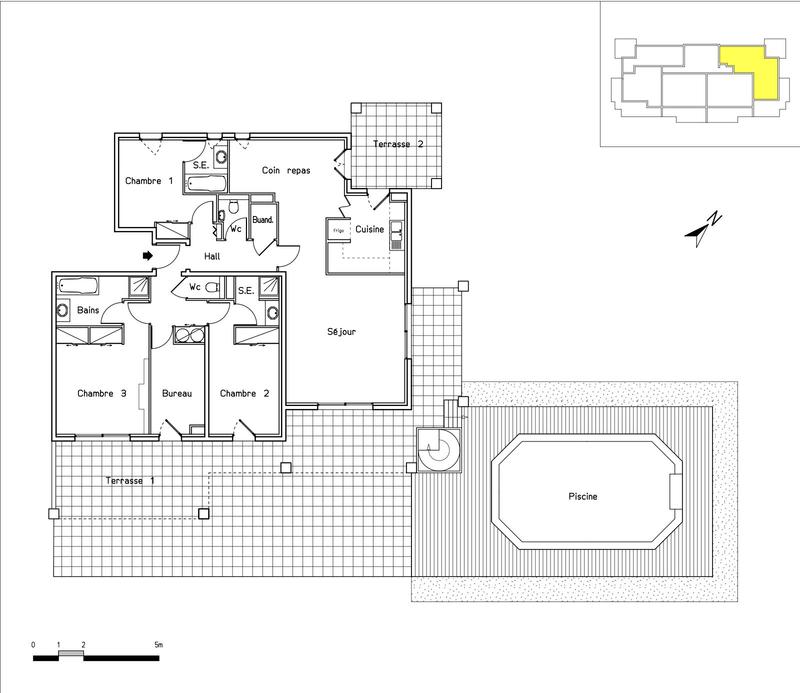Appartement - 130 m² - 5 pièces