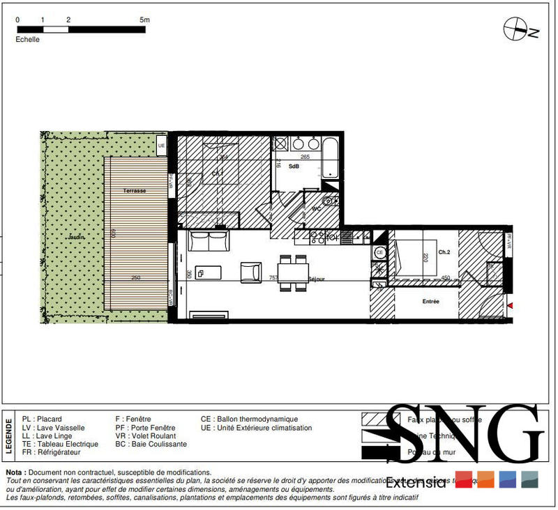 Appartement - 66 m² - 3 pièces