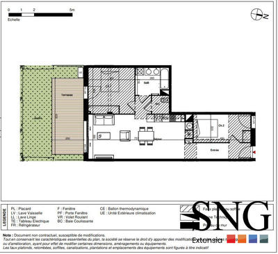 Appartement - 66 m² - 3 pièces