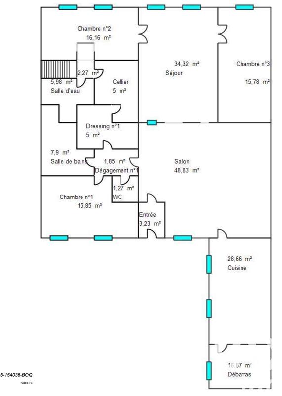 Appartement - 209 m² - 6 pièces