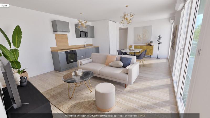 Appartement - 61 m² - 3 pièces