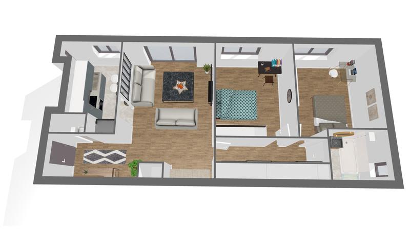 Appartement - 70 m² - 3 pièces