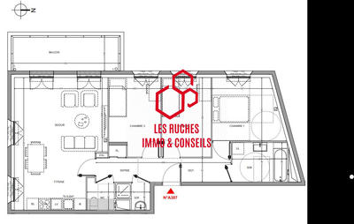 Appartement - 80 m² - 4 pièces