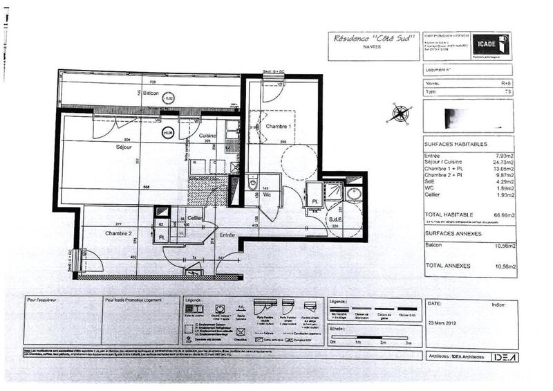 Appartement - 62 m² - 3 pièces