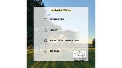 Terrain constructible - 1 363 m²