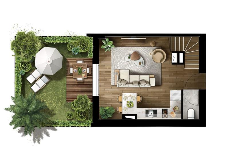 Maison - 33 m² - 2 pièces