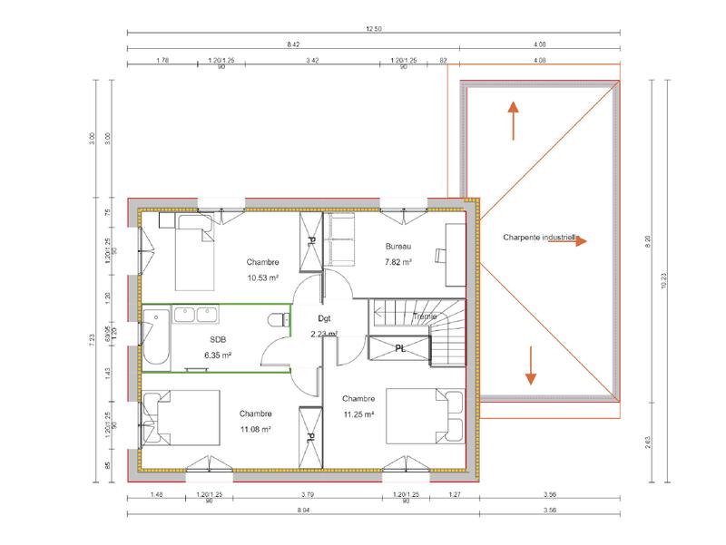 Maison - 94 m² - 4 pièces
