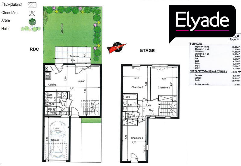 Maison - 79 m² - 4 pièces