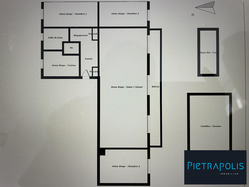 Appartement - 89 m² - 4 pièces
