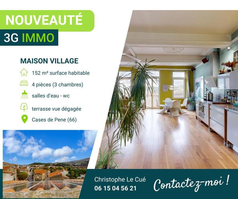Maison de village - 152 m² - 4 pièces